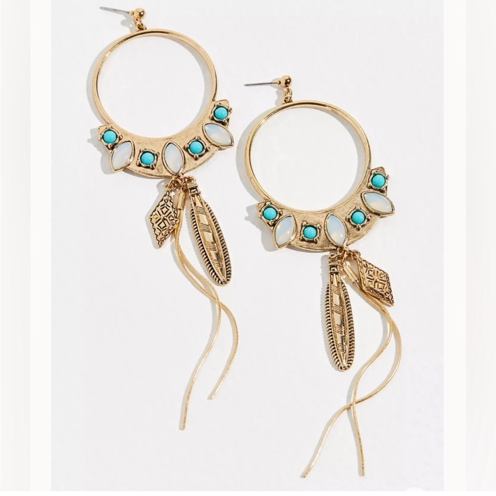 Free People Winona Hoops BNWT